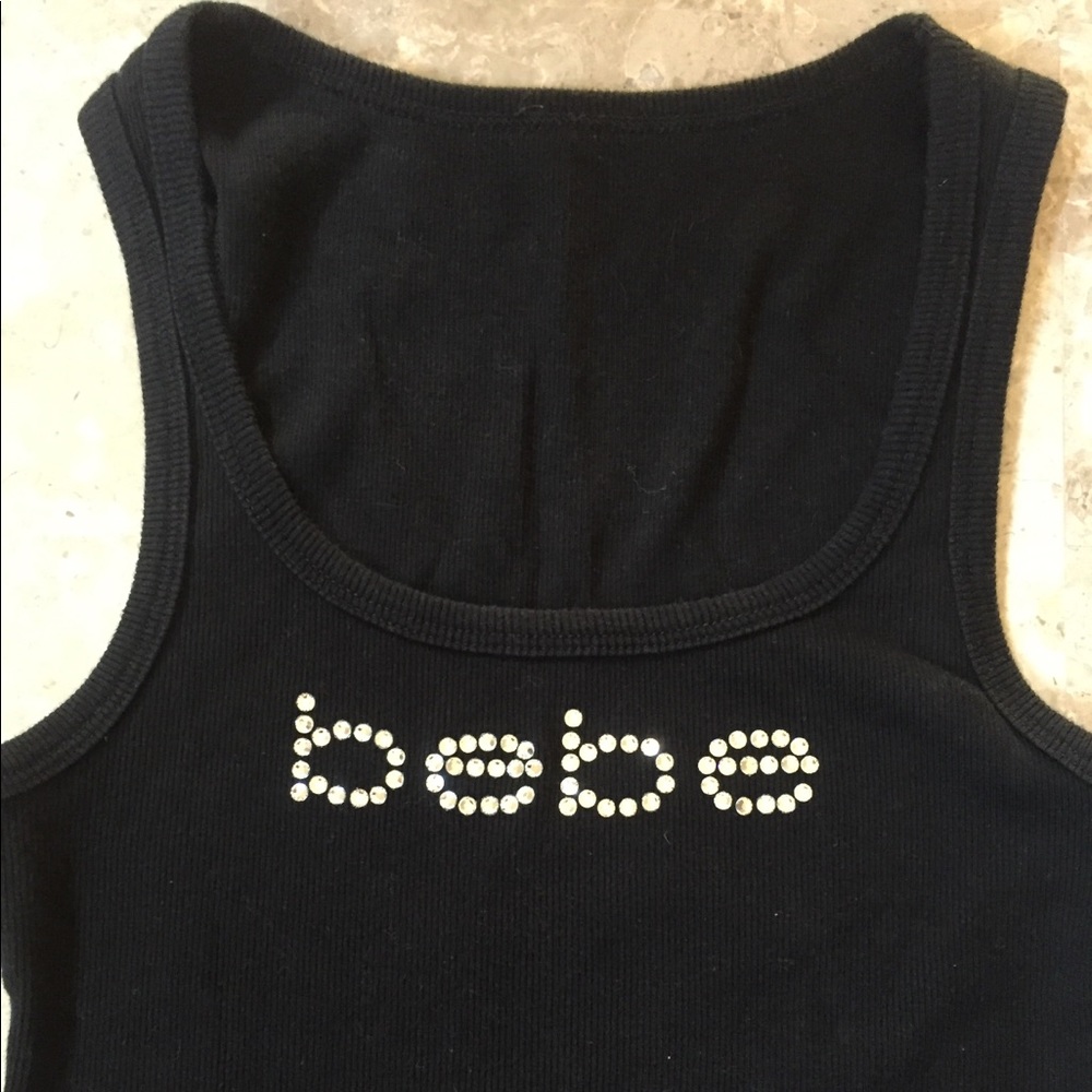 Bebe Black tank top medium
